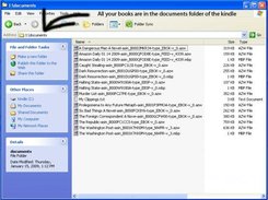 Location for files on your kindle