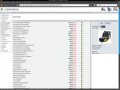 Features like featured products, specials, eBay auction mgmt