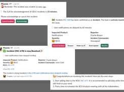 Manage incidents through Slack