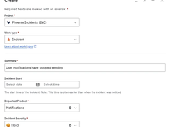Native Jira Incident Creation