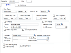 Routing stop maintenance