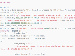 autopep8 Screenshot 1