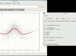 Python scripting, e.g. here we use Apache Math library