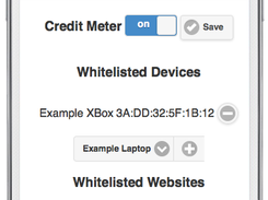 Toggle-off the credit-meter for quick wide-open access