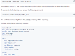 AutoTrain Advanced Screenshot 1