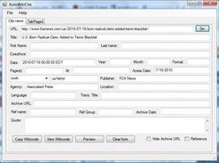 AutoWikiCite generating automatic citation from foxnews site