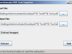 Select PDF file to export text