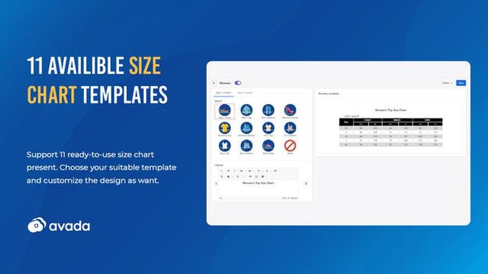 Mageplaza Size Chart Screenshot 1