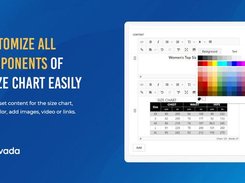 AVADA Size Chart Screenshot 1