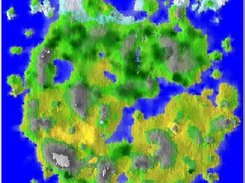 Randomly generated world with forests
