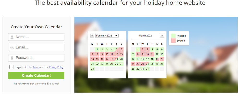 AvailabilityCalendar.com Screenshot 1