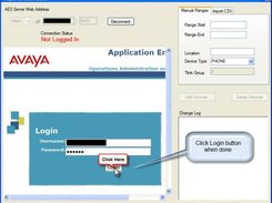 Logging in through AES Website