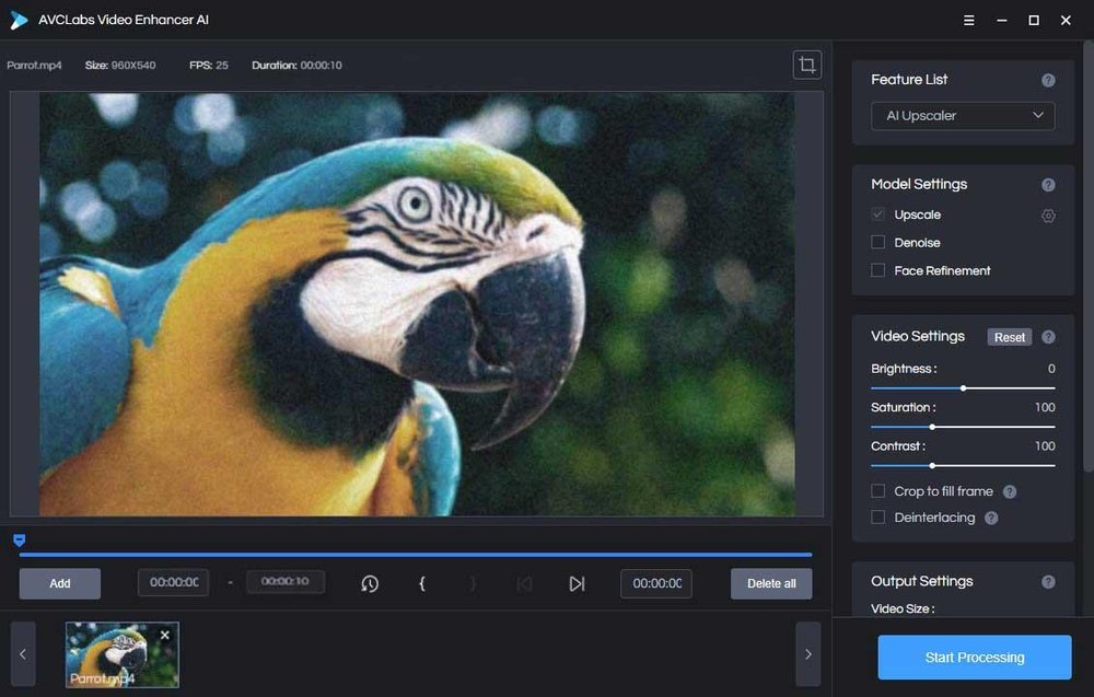 AVCLabs Video Enhancer AI Screenshot 1