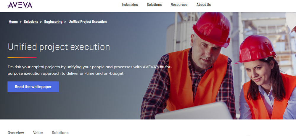 AVEVA Unified Project Execution Screenshot 1