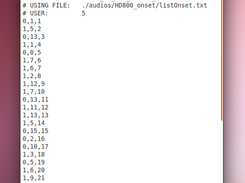 output of the listening test results