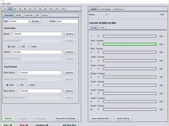Configure 1 bird or 100 birds (threads) in left panel