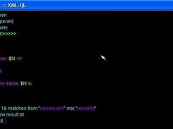 The XML-QL shell from the "IBIS tools" package