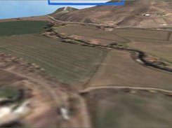 Flying over some rural farmland