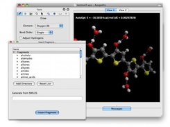 Building a Molecule with Hydrogen Bond Perception: Mac OS X