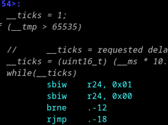adump.py with the Marine colour scheme (from Geany VTE)