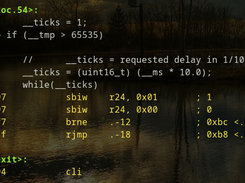 adump.py with the Papyrus colour scheme (in GNU screen)