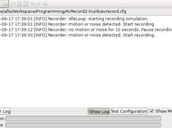 View log after configuration testing
