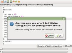 Trying to initialize configuration