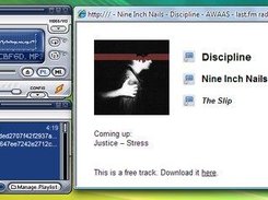 last.fm radio in Winamp with information about current song