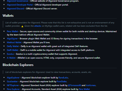 Awesome Algorand Screenshot 1
