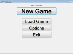 v0.1.0 alpha Title Screen