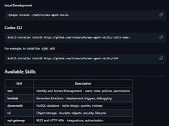 AWS Agent Skills Screenshot 1