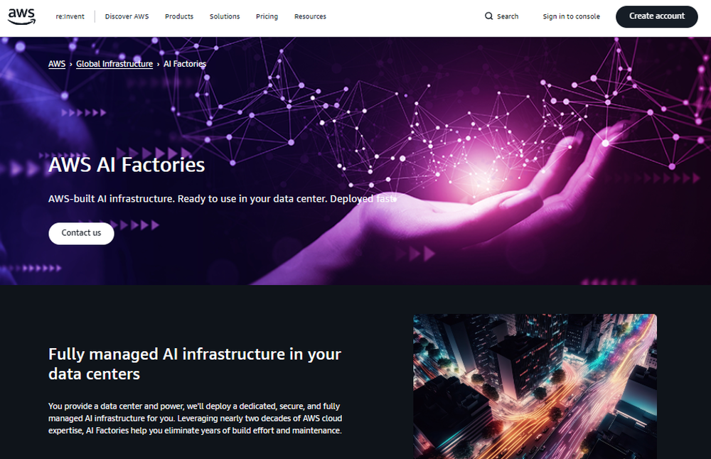AWS AI Factories Screenshot 1