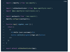 AWS Amplify Screenshot 1