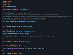 AWS AppSync JavaScript SDK Screenshot 1