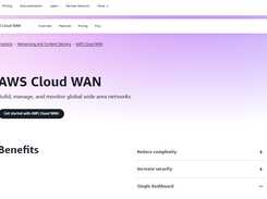 AWS Cloud WAN Screenshot 1