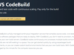 AWS CodeBuild Screenshot 1