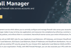 AWS Firewall Manager Screenshot 1