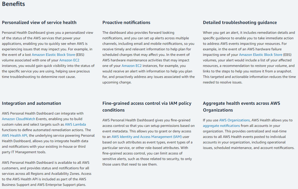 AWS Personal Health Dashboard Reviews And Pricing