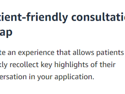 AWS HealthScribe Screenshot 1