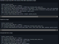 AWS IoT C++ Device SDK Screenshot 1