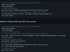 AWS IoT Device SDK for Java v2 Screenshot 1