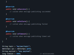 AWS IoT Device SDK for Java Screenshot 1