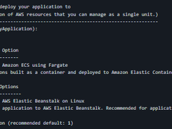 AWS .NET deployment tool Screenshot 1