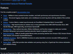AWS Powertools for Lambda Screenshot 1