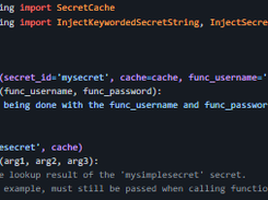 AWS Secrets Manager Python caching Screenshot 1