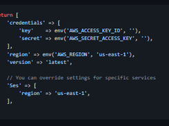 AWS Service Provider for Laravel Screenshot 1