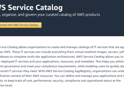 AWS Service Catalog Screenshot 1