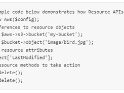 AWS Service Provider for Silex Screenshot 1