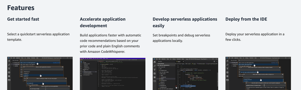 AWS Toolkit for Visual Studio Code Screenshot 1