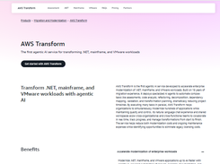 AWS Transform Screenshot 1